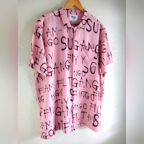 Duvin Design Spray Paint Button up Shirt - Picture 3 of 6